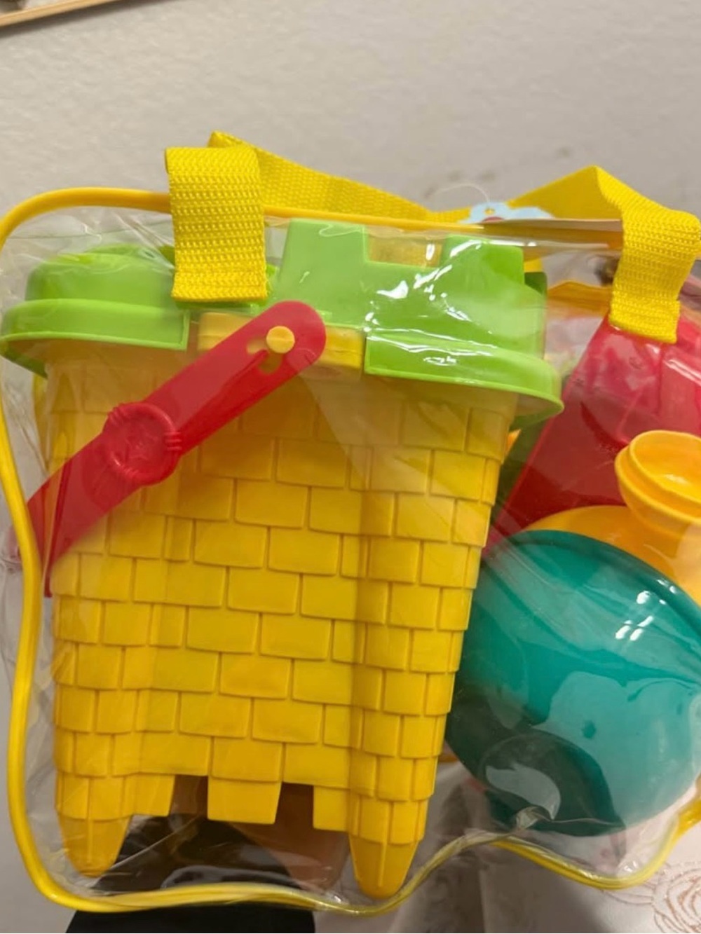 Yellow Kids Beach Toy Set with Green and Teal Accessories - Picture 7 of 7